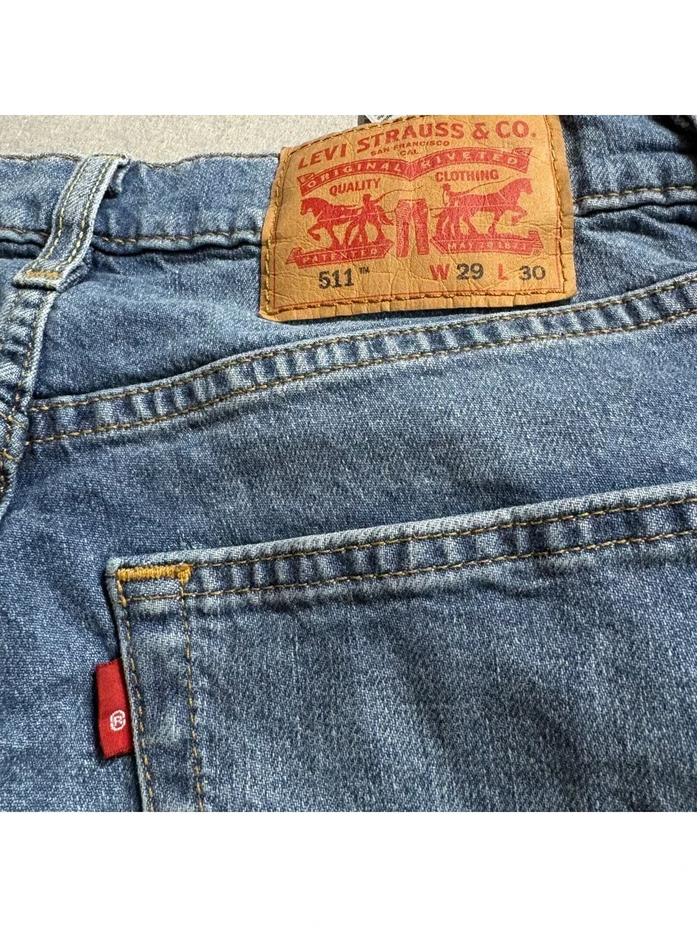 Levis 511 Slim Fit Jeans Mens 29x30 Blue Denim Medium Wash Pants